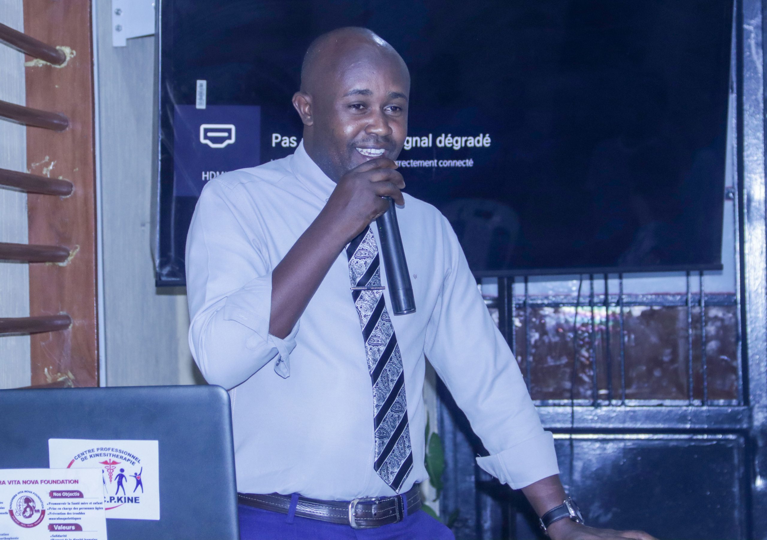 Déo Ndayishimiye, kinésithérapeute et directeur du CP Kiné
